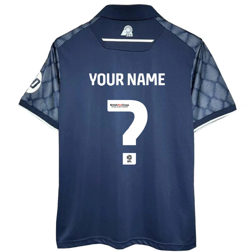 Danxen Hombre Camiseta Su Nombre #0 Negro 2ª Equipación 2024/25 La Camisa