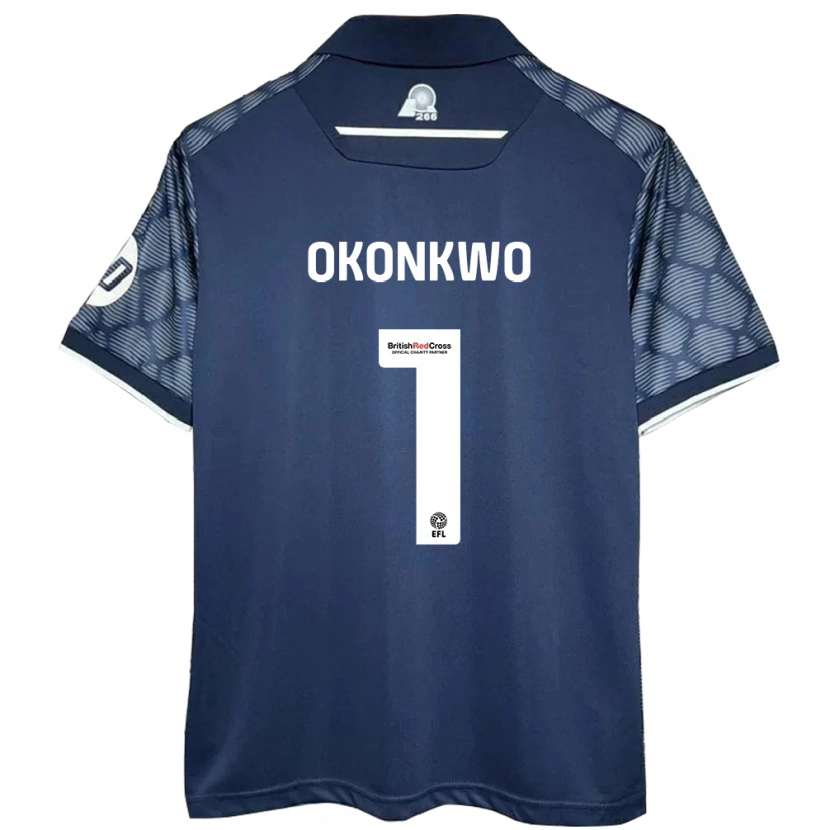 Danxen Hombre Camiseta Arthur Okonkwo #1 Negro 2ª Equipación 2024/25 La Camisa