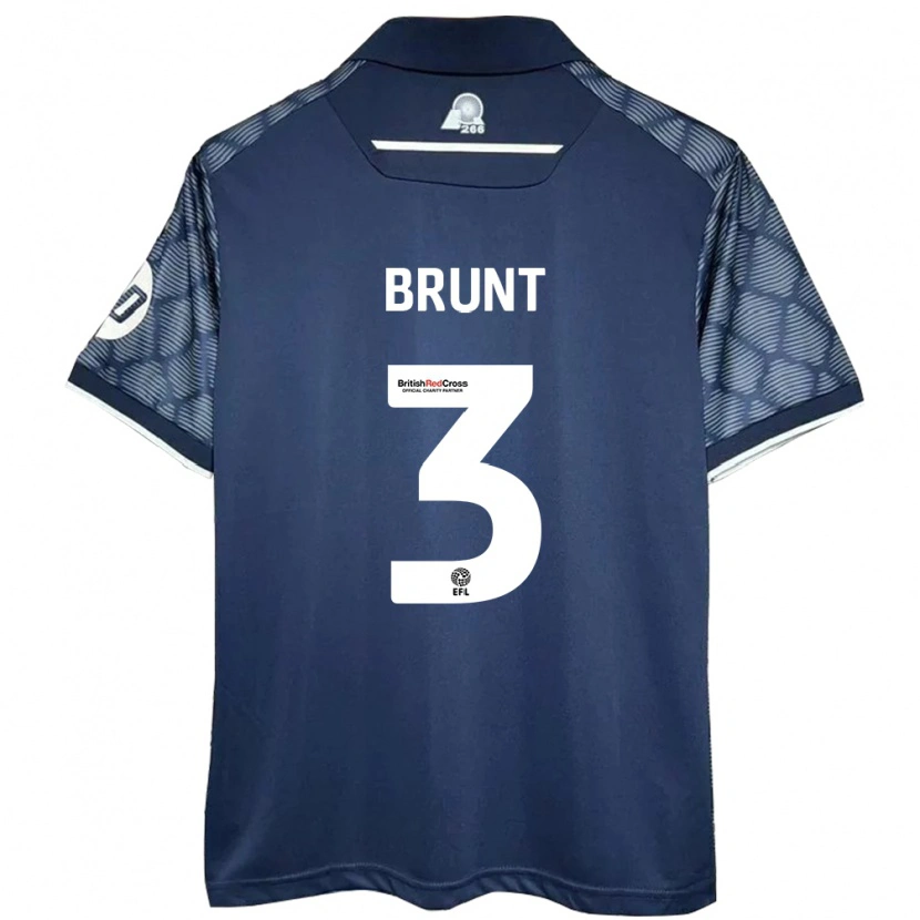 Danxen Hombre Camiseta Lewis Brunt #3 Negro 2ª Equipación 2024/25 La Camisa