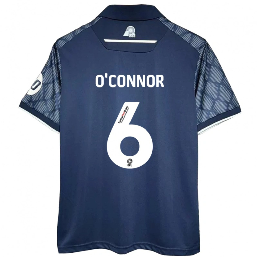 Danxen Hombre Camiseta Thomas O'connor #6 Negro 2ª Equipación 2024/25 La Camisa