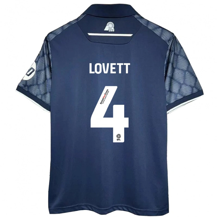 Danxen Hombre Camiseta Erin Lovett #4 Negro 2ª Equipación 2024/25 La Camisa