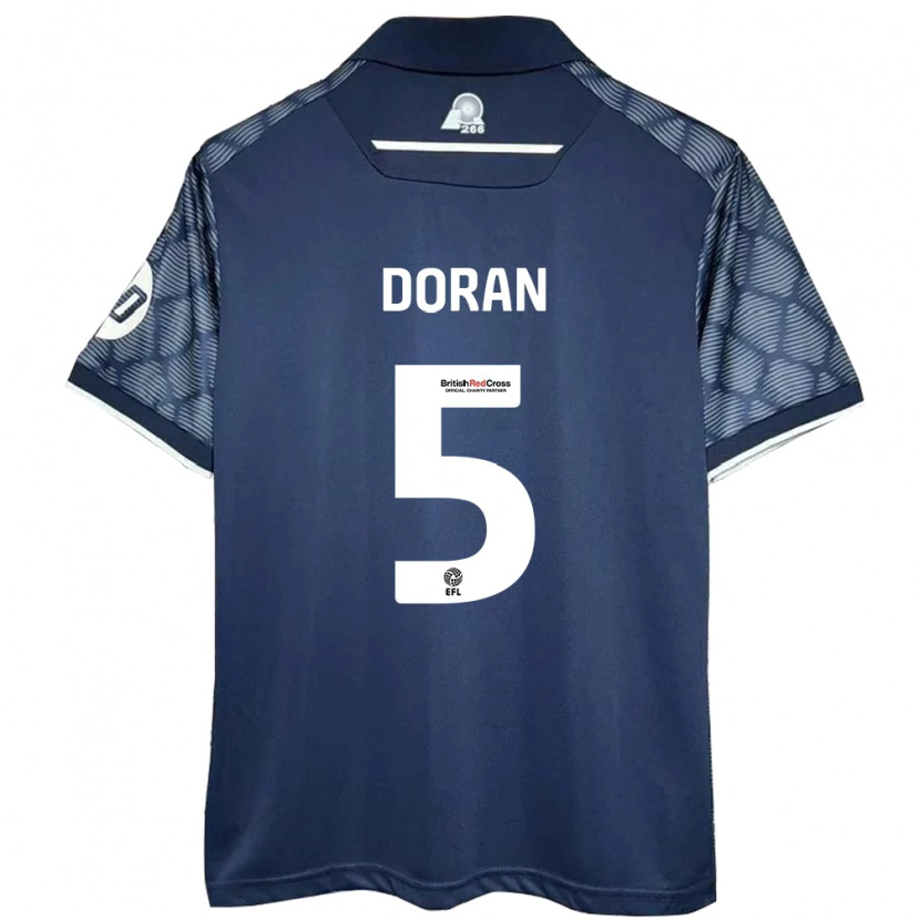 Danxen Hombre Camiseta Louisha Doran #5 Negro 2ª Equipación 2024/25 La Camisa