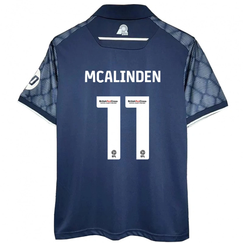 Danxen Hombre Camiseta Liam Mcalinden #11 Negro 2ª Equipación 2024/25 La Camisa