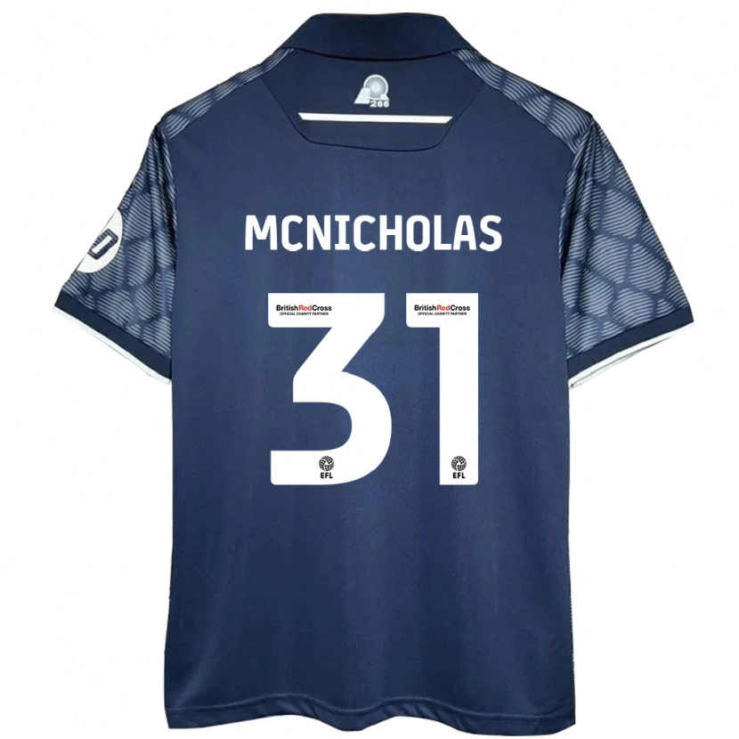 Danxen Hombre Camiseta Luke Mcnicholas #31 Negro 2ª Equipación 2024/25 La Camisa