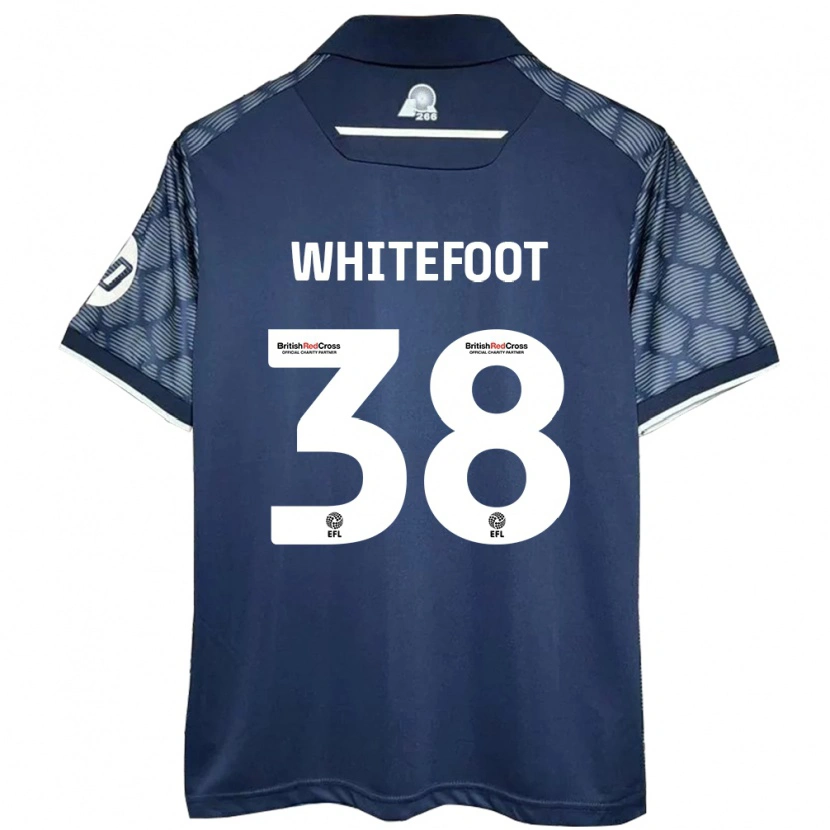 Danxen Hombre Camiseta Lily Whitefoot #38 Negro 2ª Equipación 2024/25 La Camisa