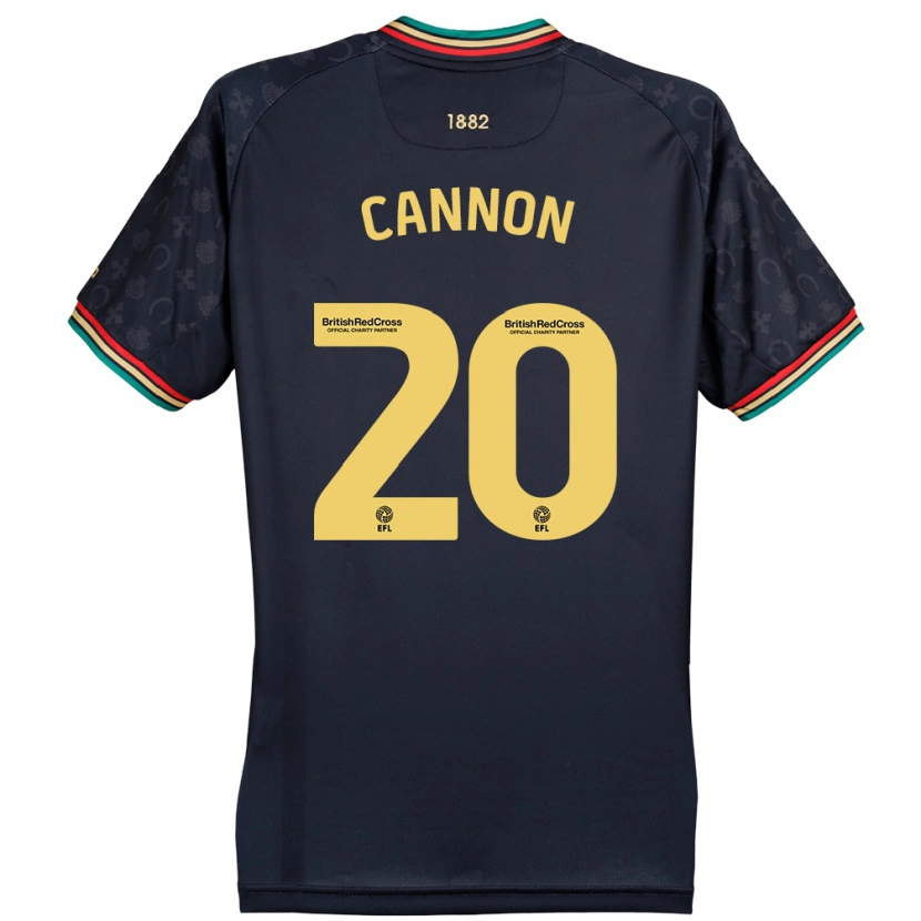 Danxen Hombre Camiseta Reggie Cannon #20 Azul Marino Oscuro 2ª Equipación 2024/25 La Camisa