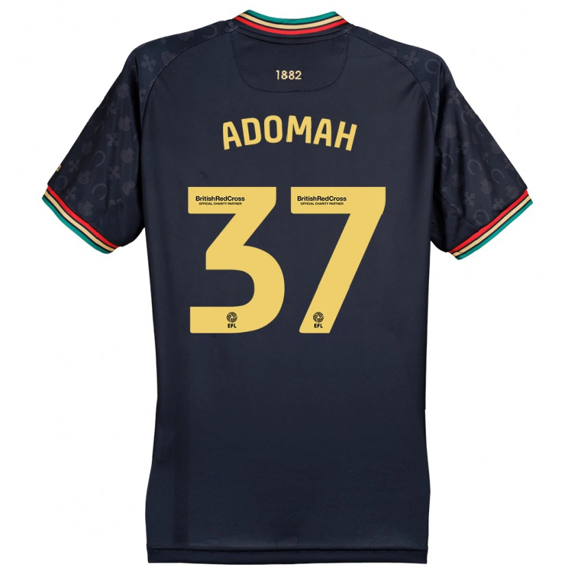 Danxen Hombre Camiseta Albert Adomah #37 Azul Marino Oscuro 2ª Equipación 2024/25 La Camisa