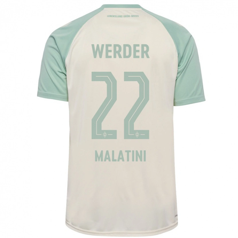Danxen Hombre Camiseta Julián Malatini #22 Blanquecino Verde Claro 2ª Equipación 2024/25 La Camisa
