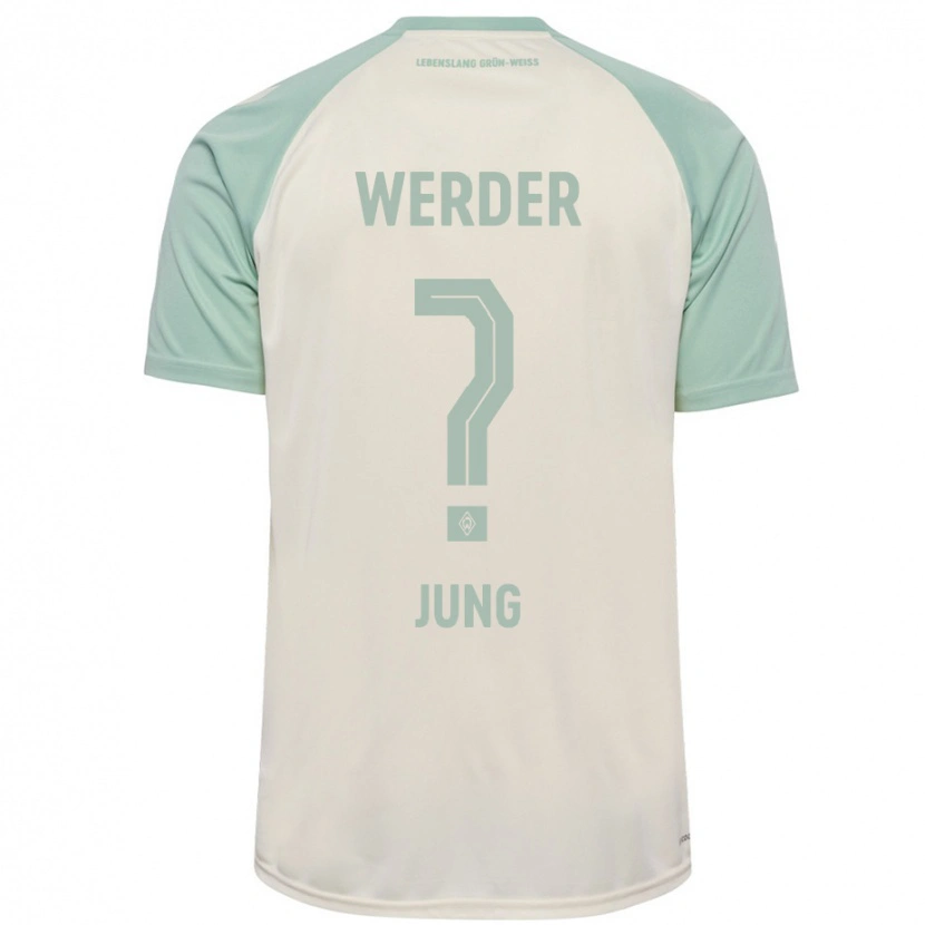 Danxen Hombre Camiseta Hugo Jung #0 Blanquecino Verde Claro 2ª Equipación 2024/25 La Camisa