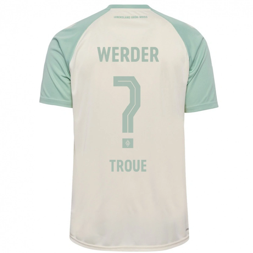 Danxen Hombre Camiseta Miguel Troue #0 Blanquecino Verde Claro 2ª Equipación 2024/25 La Camisa