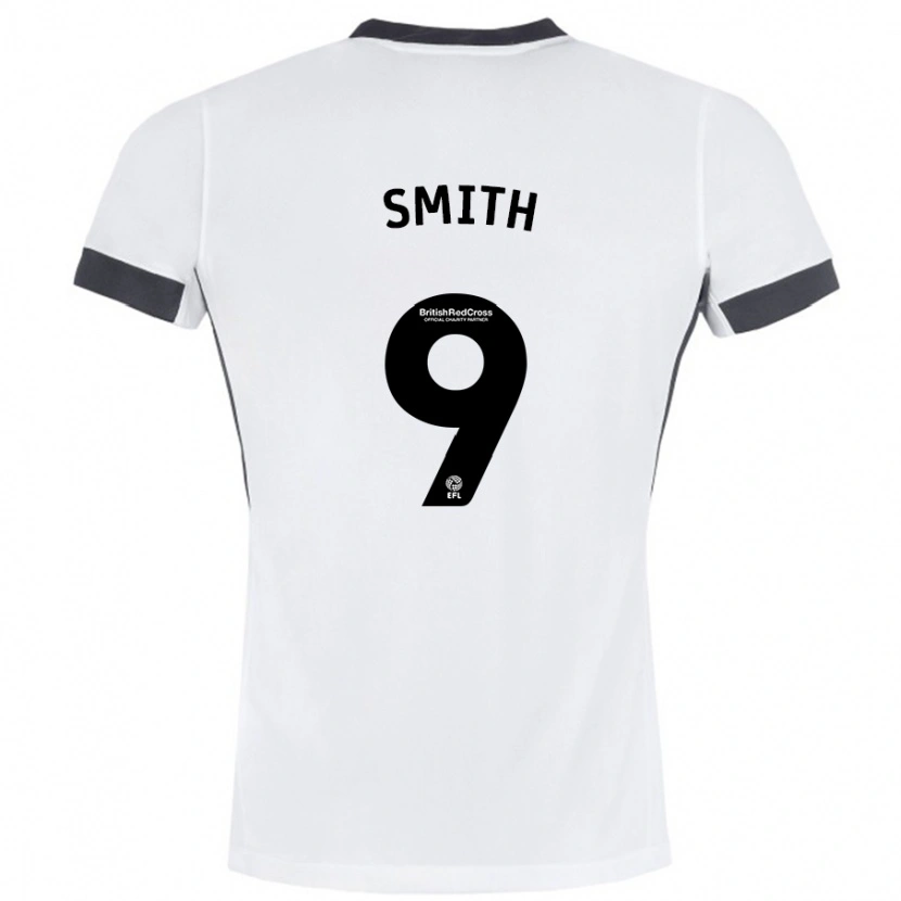 Danxen Hombre Camiseta Libby Smith #9 Blanco Negro 2ª Equipación 2024/25 La Camisa