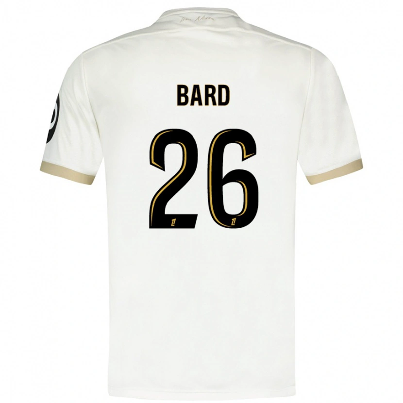 Danxen Hombre Camiseta Melvin Bard #26 Blanco Dorado 2ª Equipación 2024/25 La Camisa