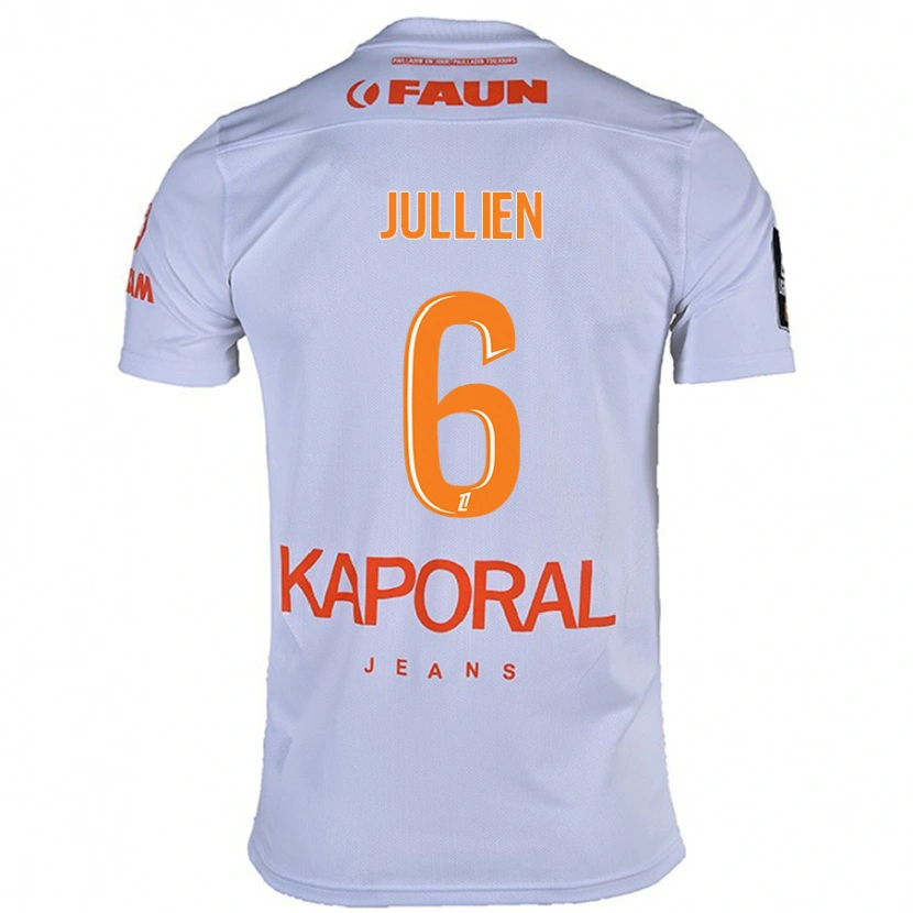 Danxen Hombre Camiseta Christopher Jullien #6 Blanco 2ª Equipación 2024/25 La Camisa