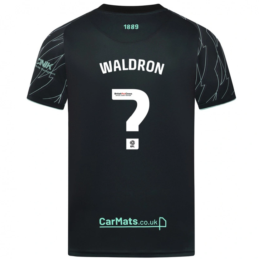 Danxen Hombre Camiseta Jack Waldron #0 Negro Verde 2ª Equipación 2024/25 La Camisa