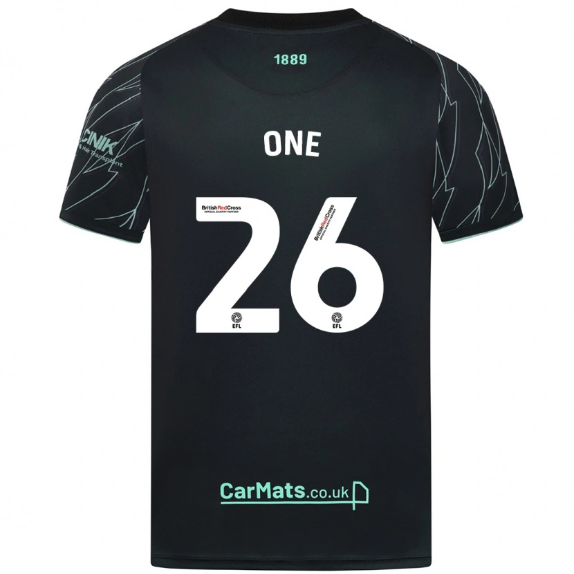 Danxen Hombre Camiseta Ryan Oné #26 Negro Verde 2ª Equipación 2024/25 La Camisa