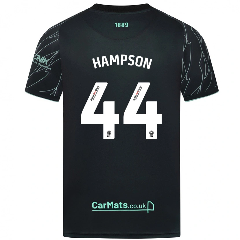 Danxen Hombre Camiseta Owen Hampson #44 Negro Verde 2ª Equipación 2024/25 La Camisa