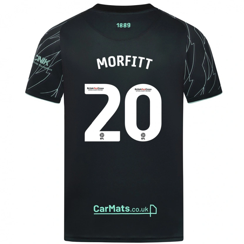 Danxen Hombre Camiseta Izzy Morfitt #20 Negro Verde 2ª Equipación 2024/25 La Camisa
