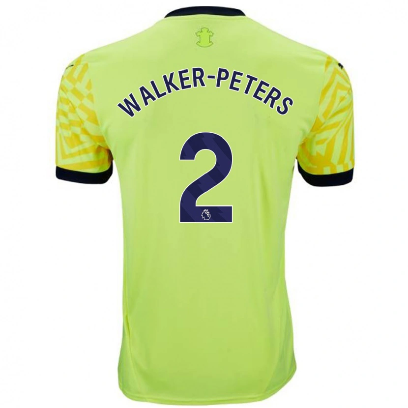 Danxen Hombre Camiseta Kyle Walker-Peters #2 Amarillo 2ª Equipación 2024/25 La Camisa