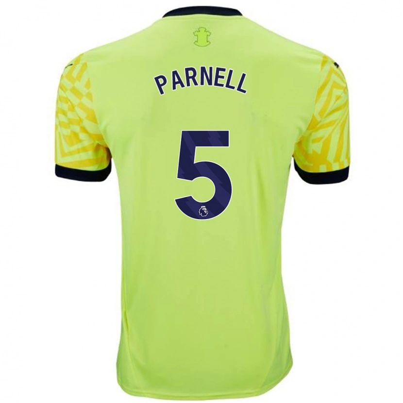 Danxen Hombre Camiseta Rosanna Parnell #5 Amarillo 2ª Equipación 2024/25 La Camisa
