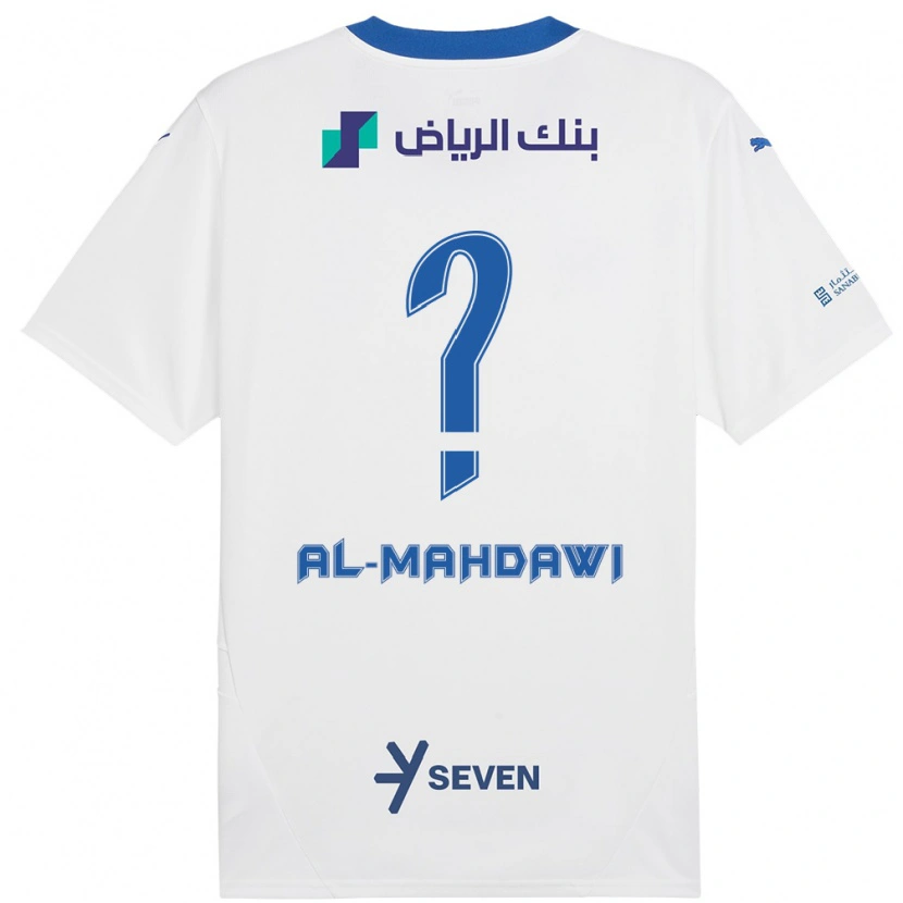 Danxen Hombre Camiseta Ali Al-Mahdawi #0 Blanco Azul 2ª Equipación 2024/25 La Camisa