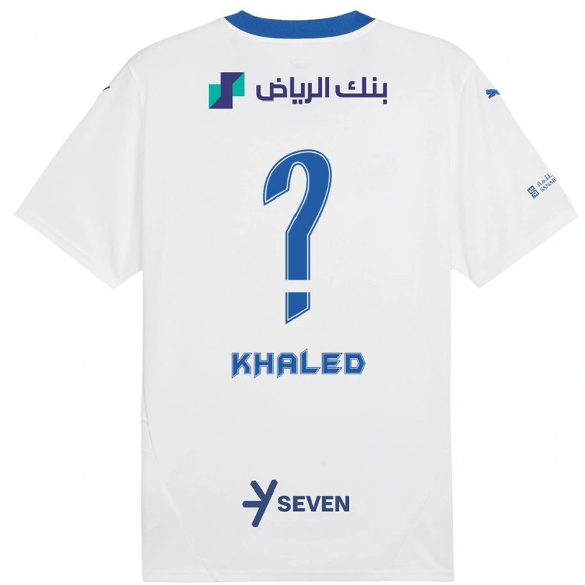 Danxen Hombre Camiseta Saad Khaled #0 Blanco Azul 2ª Equipación 2024/25 La Camisa