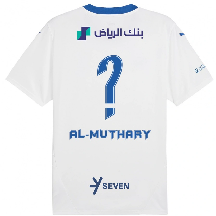 Danxen Hombre Camiseta Saad Al-Muthary #0 Blanco Azul 2ª Equipación 2024/25 La Camisa