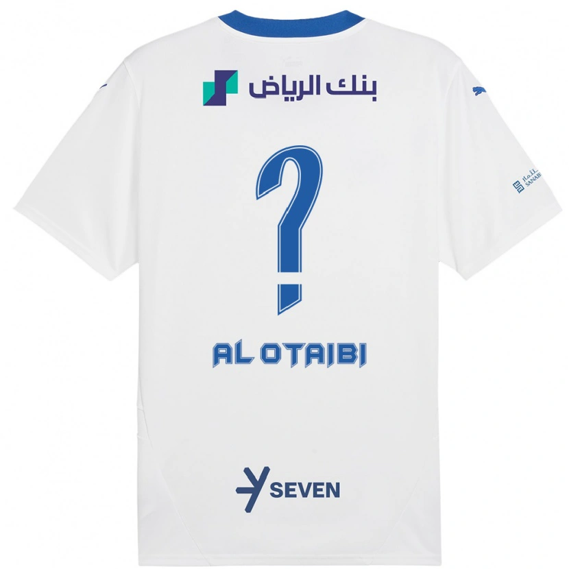 Danxen Hombre Camiseta Majd Al-Otaibi #0 Blanco Azul 2ª Equipación 2024/25 La Camisa