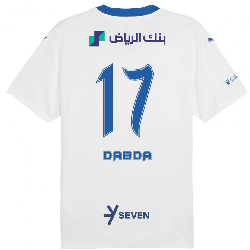 Danxen Hombre Camiseta Claudia Dabda #17 Blanco Azul 2ª Equipación 2024/25 La Camisa