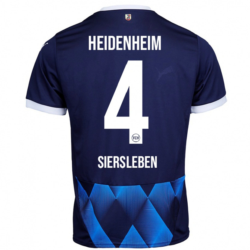 Danxen Hombre Camiseta Tim Siersleben #4 Azul Marino Oscuro 2ª Equipación 2024/25 La Camisa