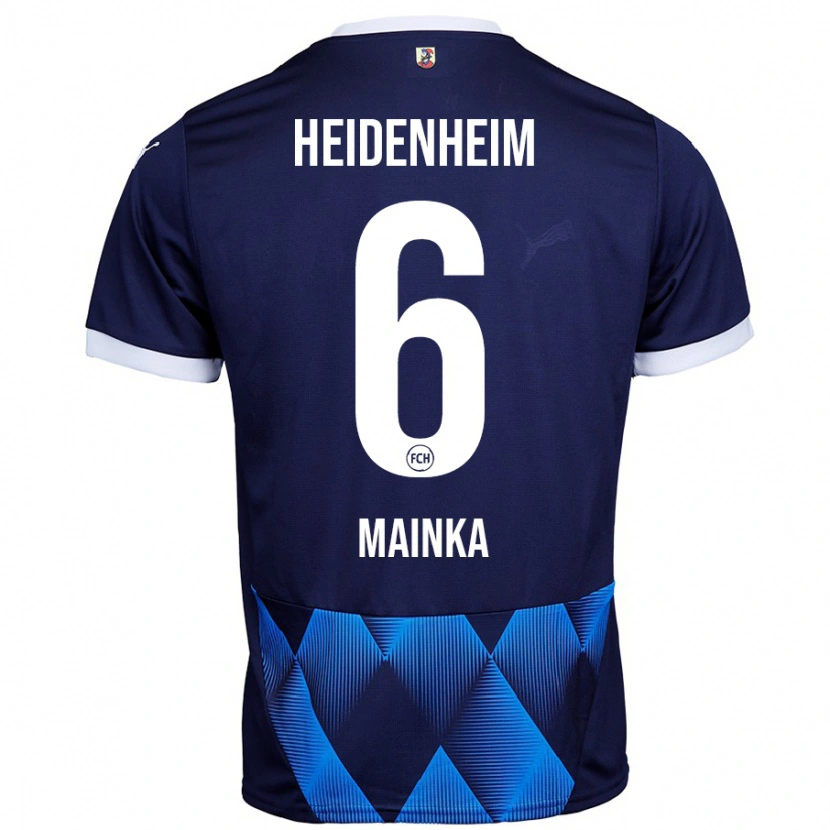 Danxen Hombre Camiseta Patrick Mainka #6 Azul Marino Oscuro 2ª Equipación 2024/25 La Camisa