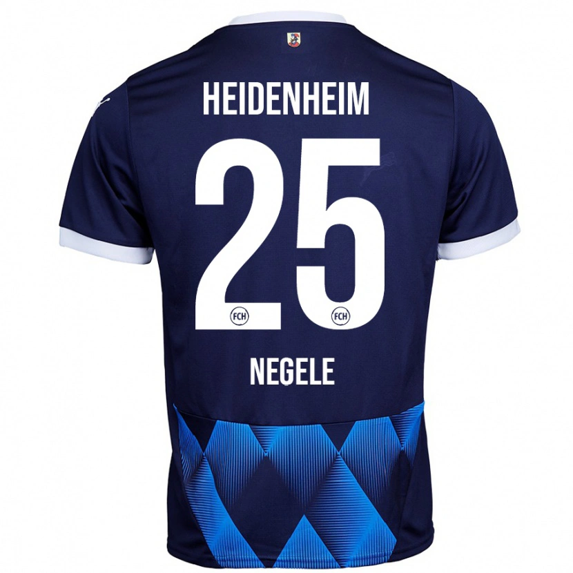 Danxen Hombre Camiseta Christopher Negele #25 Azul Marino Oscuro 2ª Equipación 2024/25 La Camisa