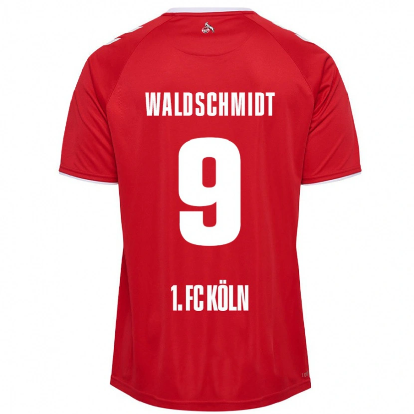 Danxen Hombre Camiseta Luca Waldschmidt #9 Rojo Blanco 2ª Equipación 2024/25 La Camisa