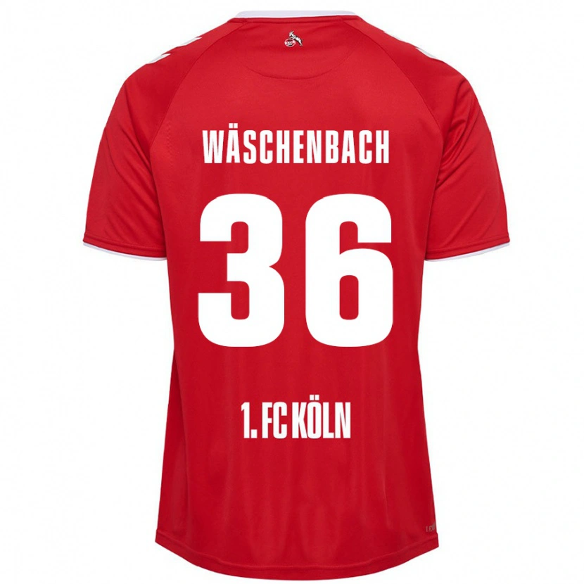 Danxen Hombre Camiseta Meiko Wäschenbach #36 Rojo Blanco 2ª Equipación 2024/25 La Camisa
