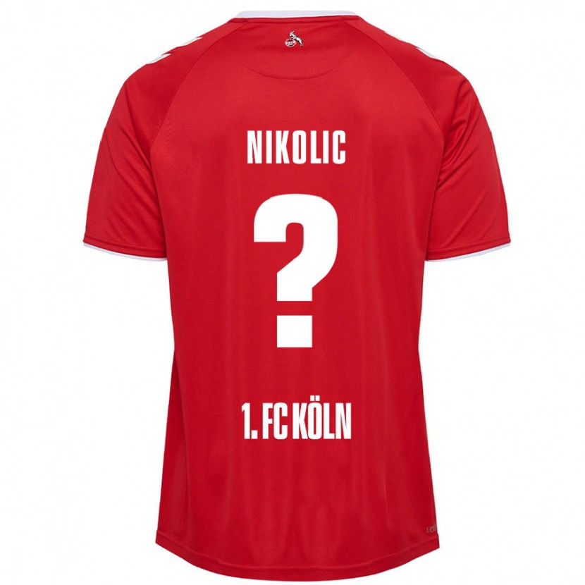 Danxen Hombre Camiseta Milan Nikolic #0 Rojo Blanco 2ª Equipación 2024/25 La Camisa
