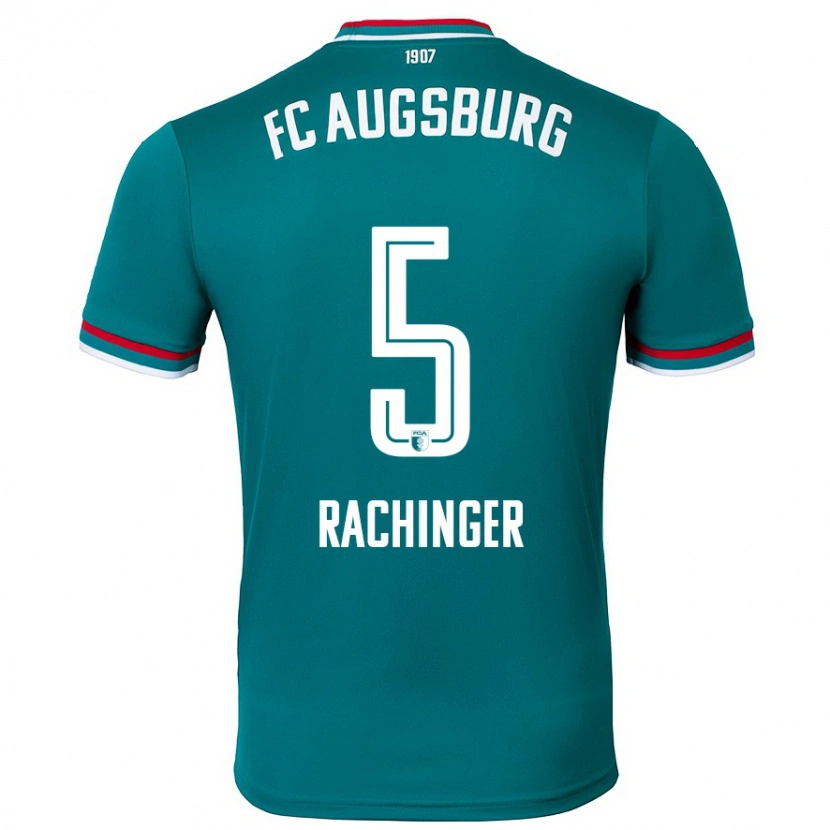 Danxen Hombre Camiseta Lorenz Rachinger #5 Verde Oscuro 2ª Equipación 2024/25 La Camisa