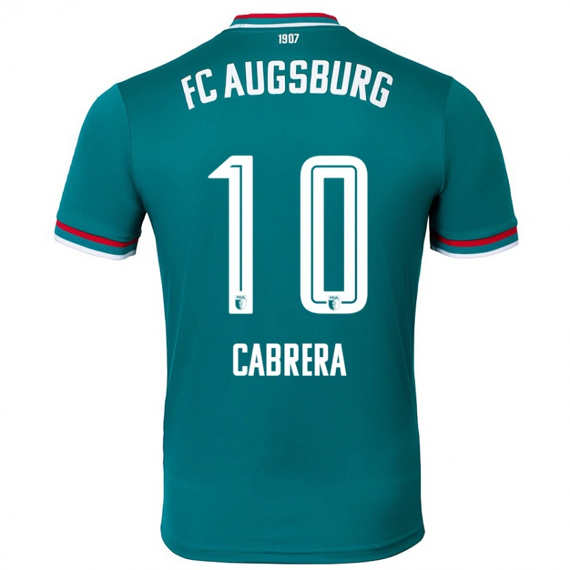 Danxen Hombre Camiseta Juan Cabrera #10 Verde Oscuro 2ª Equipación 2024/25 La Camisa