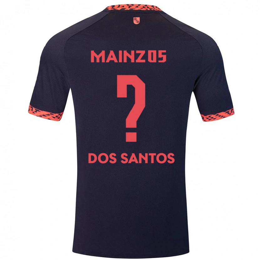Danxen Hombre Camiseta Alexandre Tavares Dos Santos #0 Azul Coral Rojo 2ª Equipación 2024/25 La Camisa