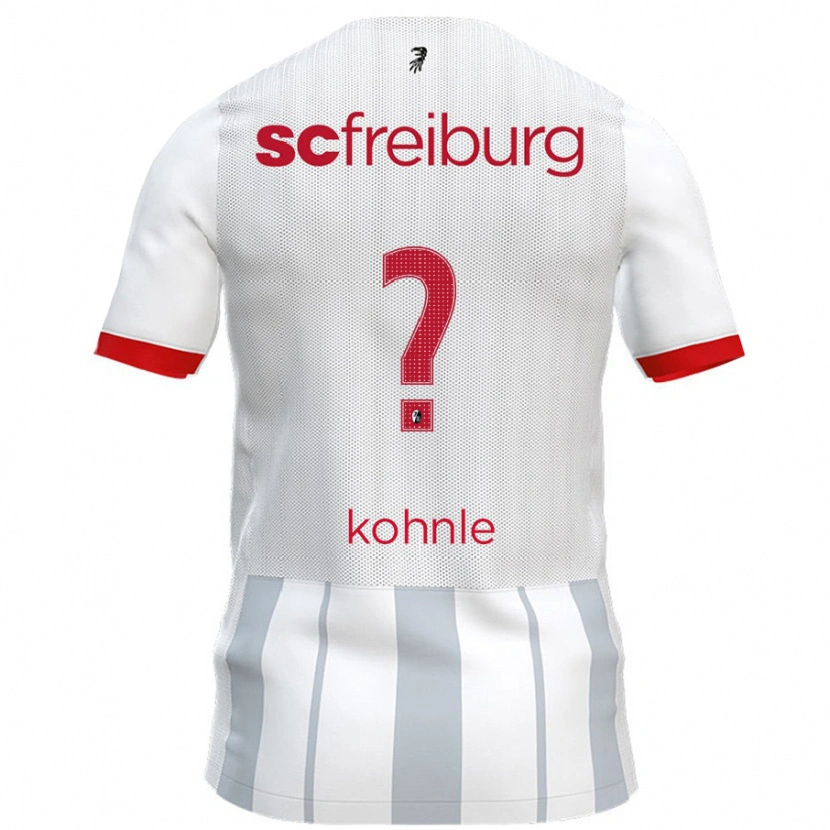 Danxen Hombre Camiseta Milo Kohnle #0 Blanco Gris 2ª Equipación 2024/25 La Camisa