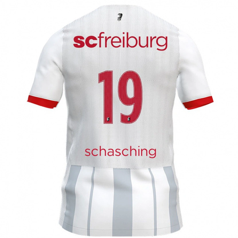 Danxen Hombre Camiseta Annabel Schasching #19 Blanco Gris 2ª Equipación 2024/25 La Camisa
