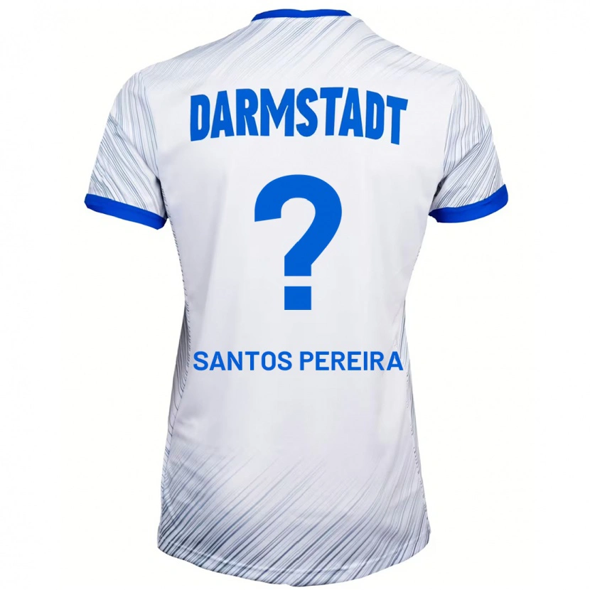 Danxen Hombre Camiseta Diogo Dos Santos Pereira #0 Blanco Azul 2ª Equipación 2024/25 La Camisa