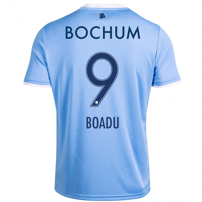 Danxen Hombre Camiseta Myron Boadu #9 Azul Cielo 2ª Equipación 2024/25 La Camisa