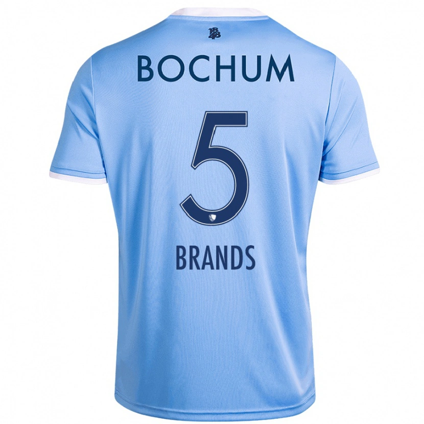 Danxen Hombre Camiseta Elias Brands #5 Azul Cielo 2ª Equipación 2024/25 La Camisa