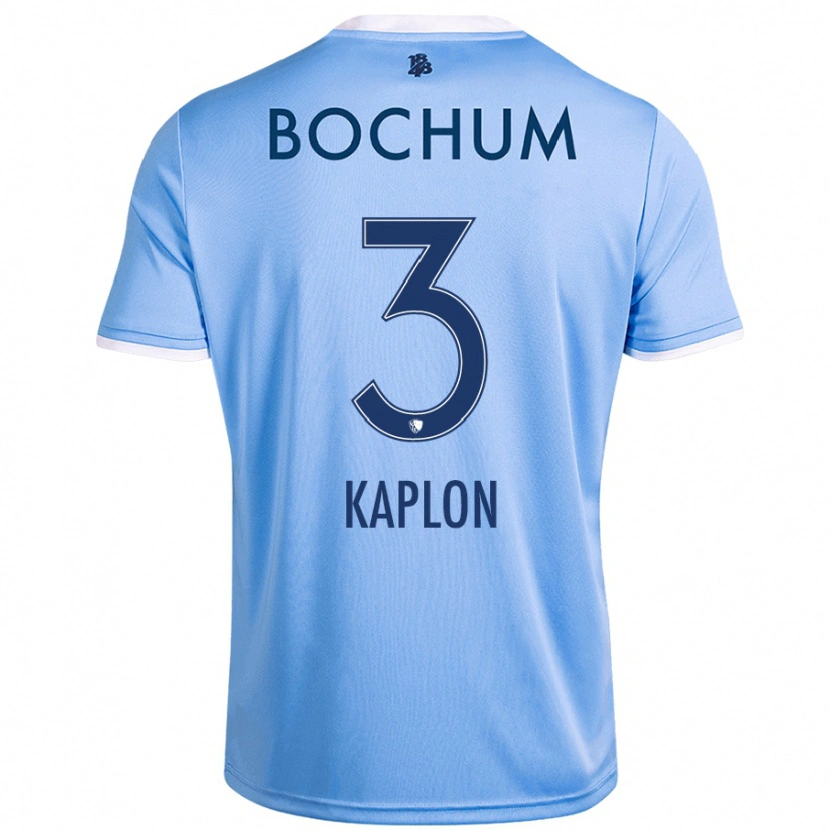 Danxen Hombre Camiseta Frauke Kaplon #3 Azul Cielo 2ª Equipación 2024/25 La Camisa