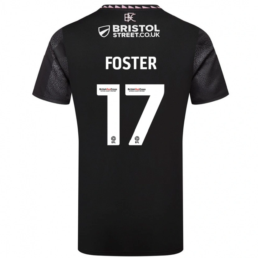 Danxen Hombre Camiseta Lyle Foster #17 Negro 2ª Equipación 2024/25 La Camisa