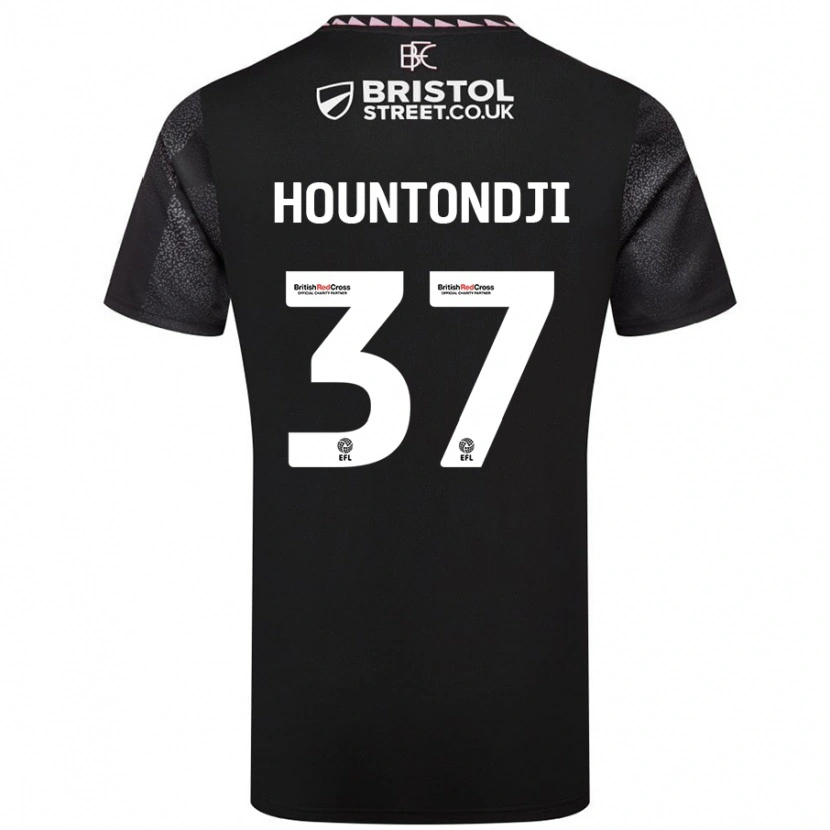 Danxen Hombre Camiseta Andreas Hountondji #37 Negro 2ª Equipación 2024/25 La Camisa