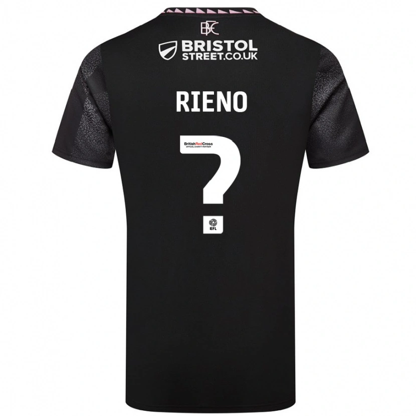 Danxen Hombre Camiseta Basilio Rieno #0 Negro 2ª Equipación 2024/25 La Camisa