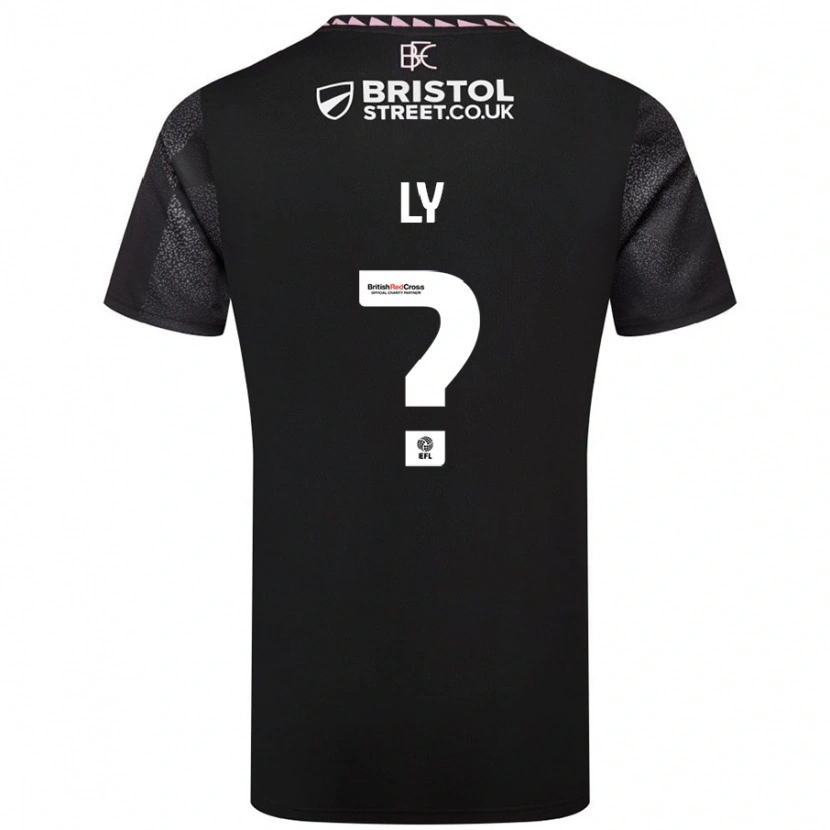 Danxen Hombre Camiseta Brandon Ly #0 Negro 2ª Equipación 2024/25 La Camisa