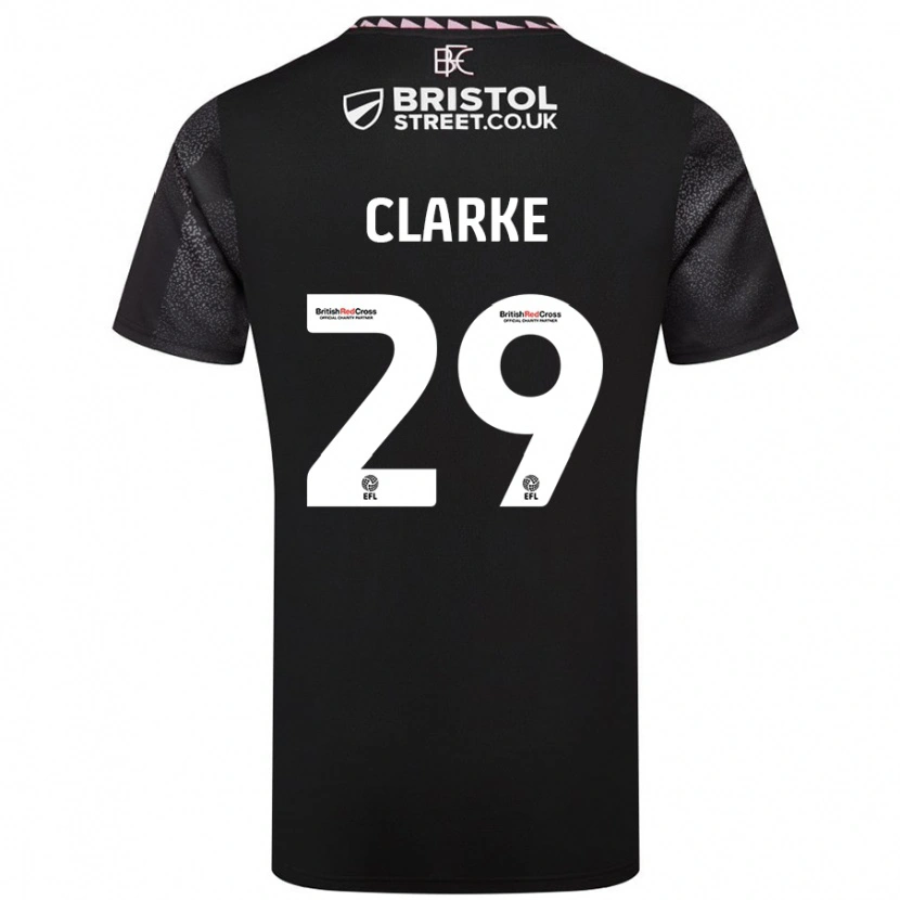 Danxen Hombre Camiseta Abby Clarke #29 Negro 2ª Equipación 2024/25 La Camisa