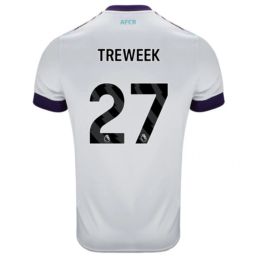 Danxen Hombre Camiseta Amber Treweek #27 Blanco Verde Púrpura 2ª Equipación 2024/25 La Camisa