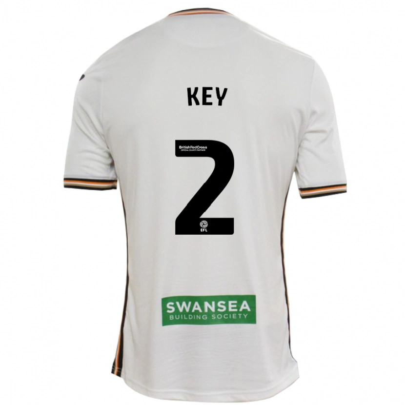 Danxen Mujer Camiseta Josh Key #2 Blanco 1ª Equipación 2024/25 La Camisa